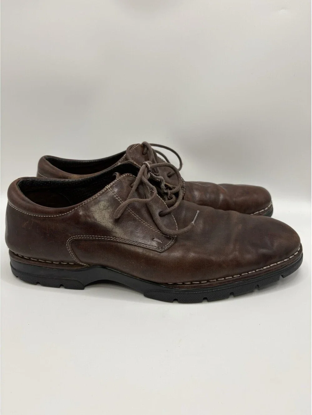 Cole Haan NikeAir Oxford Brown Leather Men's Shoes Size 10.5 M